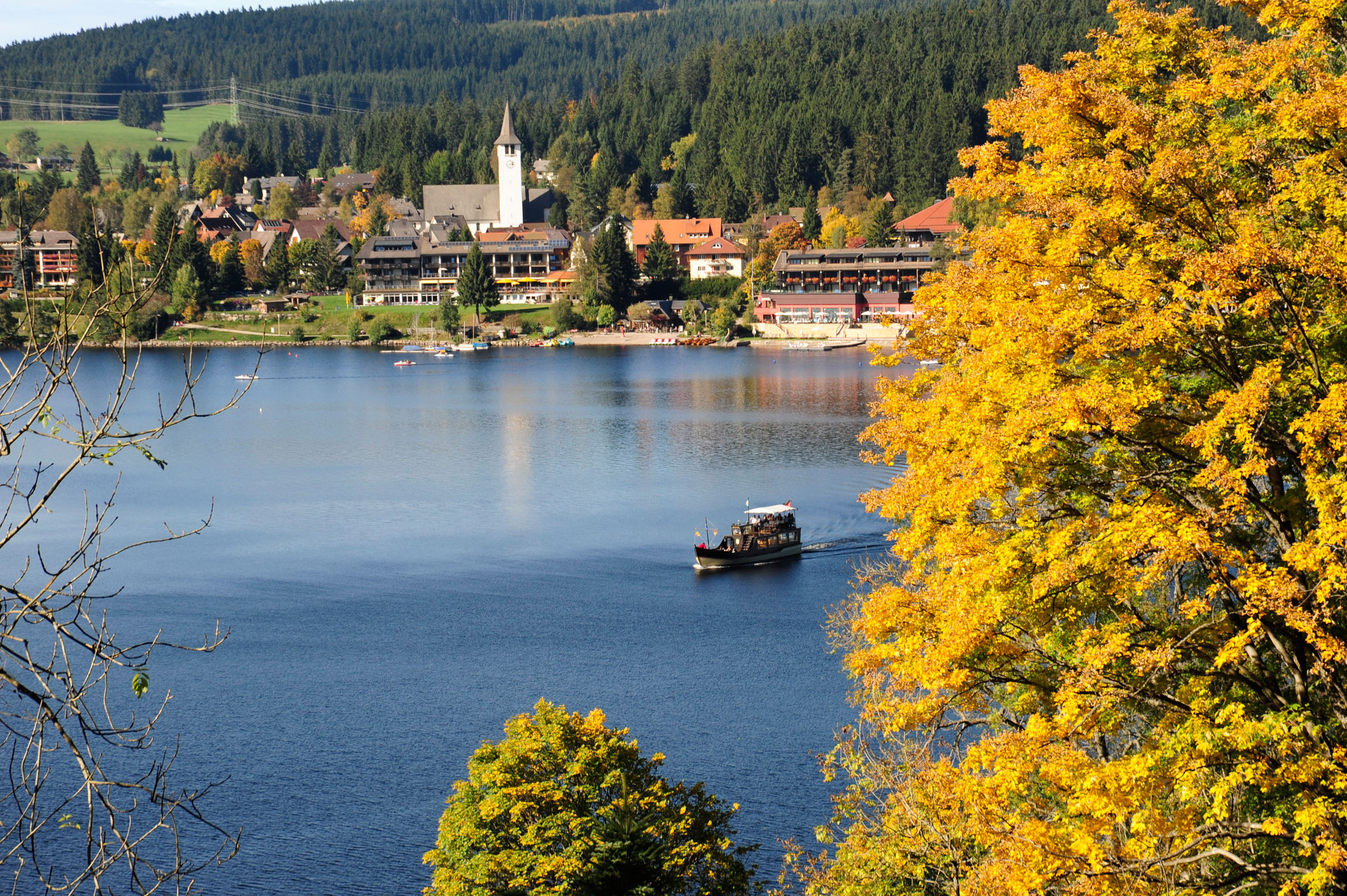 Titisee lake in autumn