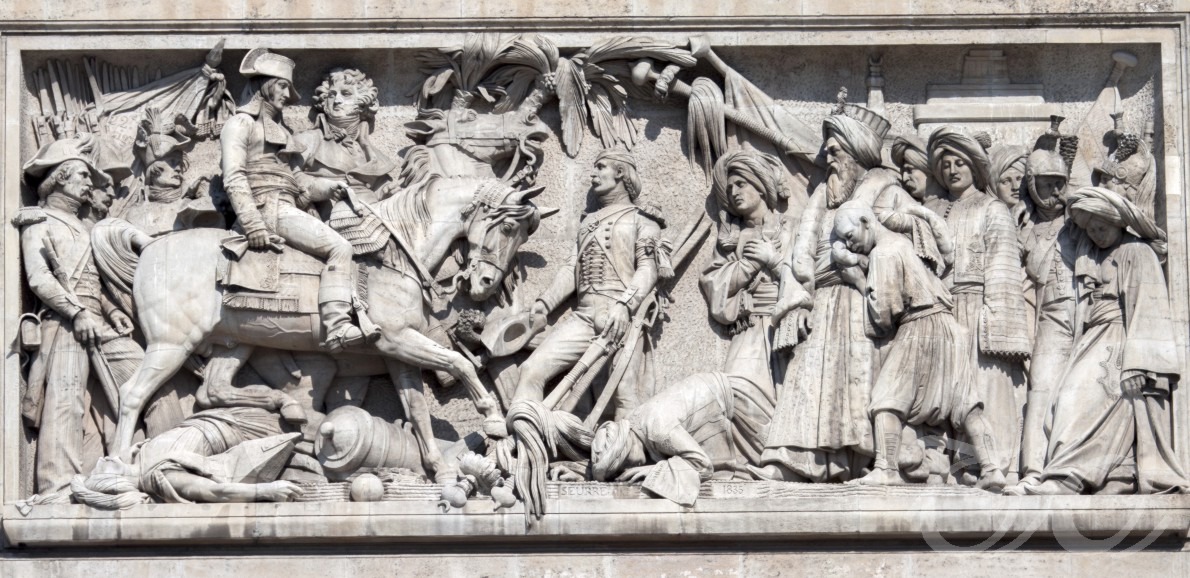 seni lukis Arc de Triomphe