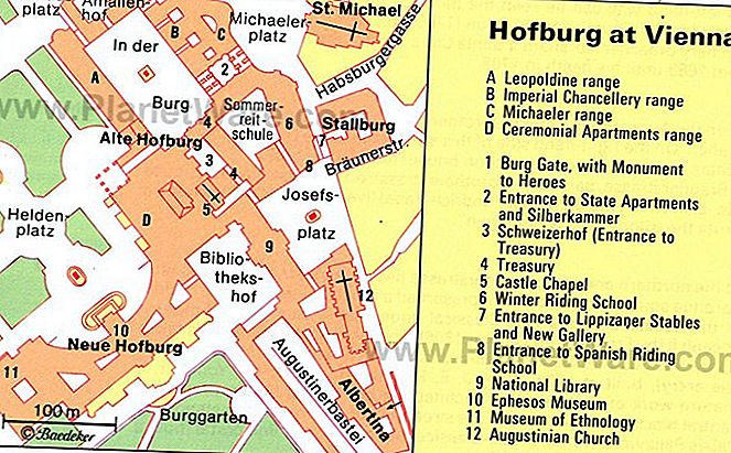 Hofburg di Vienna Map